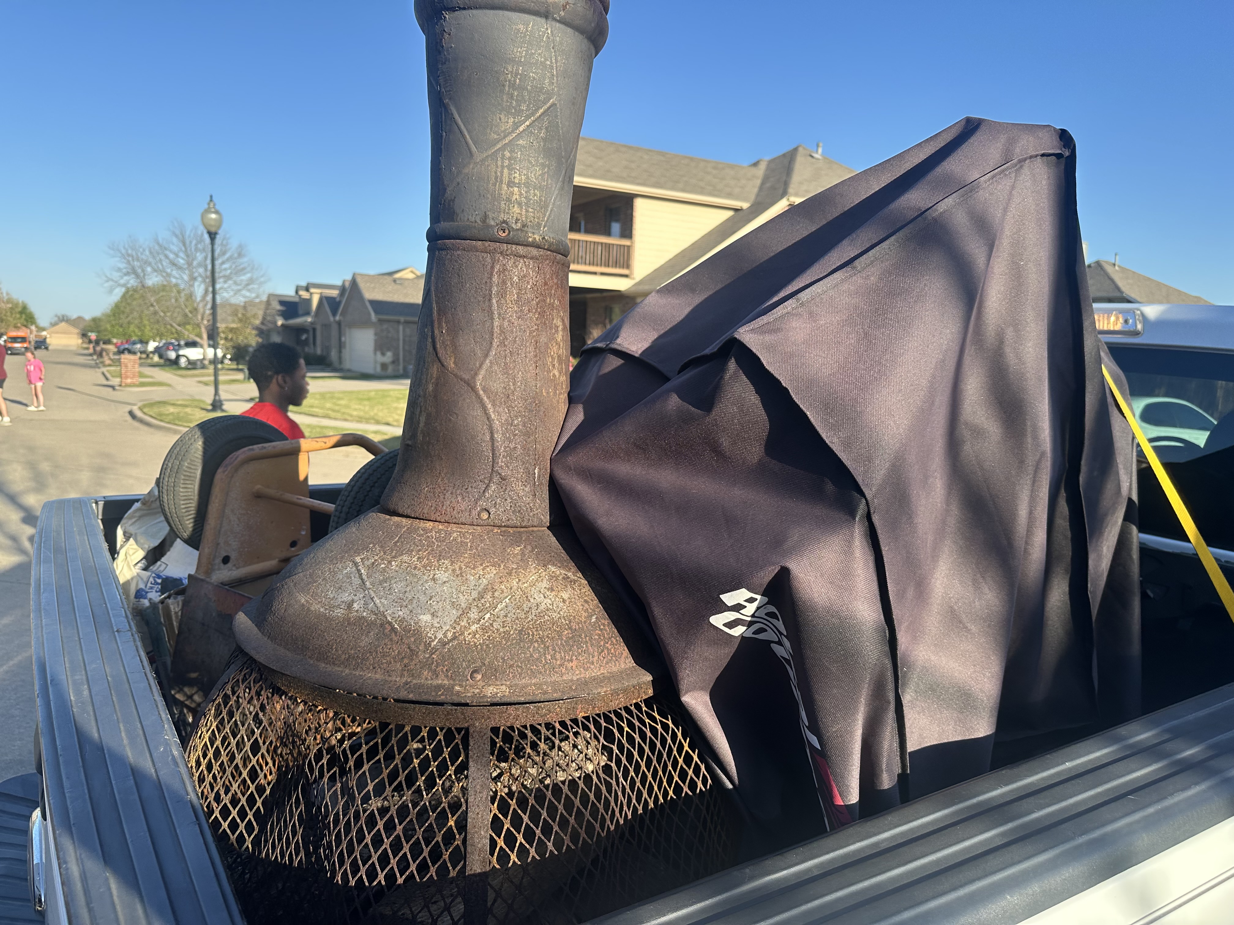 Junk removal from truck bed